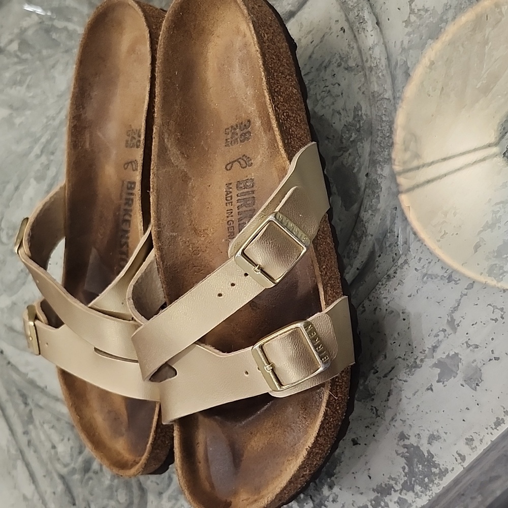 Birkenstock Birko Flor Women's YAO BALANCE Gold - Picture 4 of 10